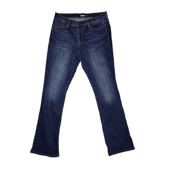 Old Navy Curvy Boot Cut Mid rise Medium Wash Size 10 Jeans 31x31 - Picture 1 of 6